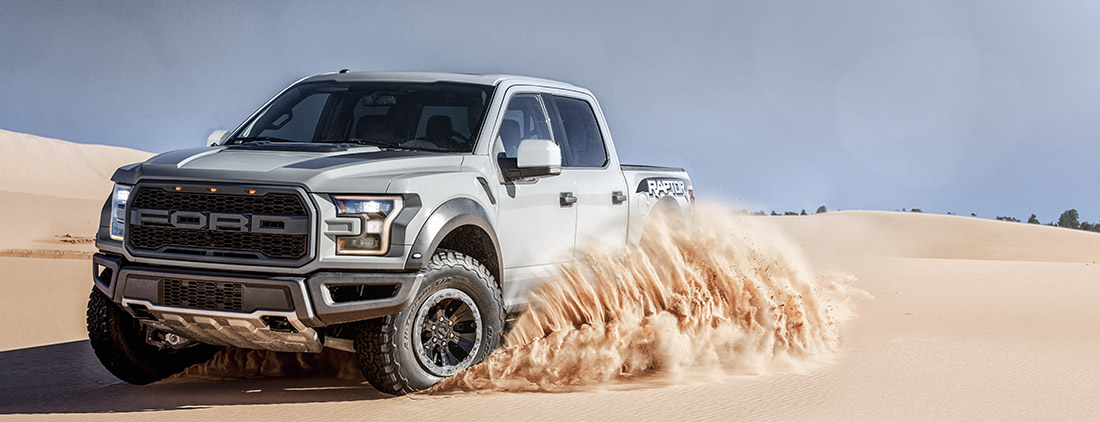 Ford Raptor in the Desert