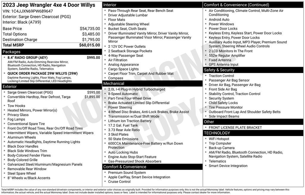 2023 Jeep Wrangler Base 4xe