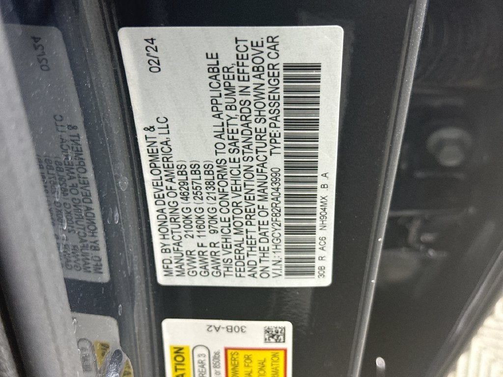 2024 Honda Accord Hybrid Touring