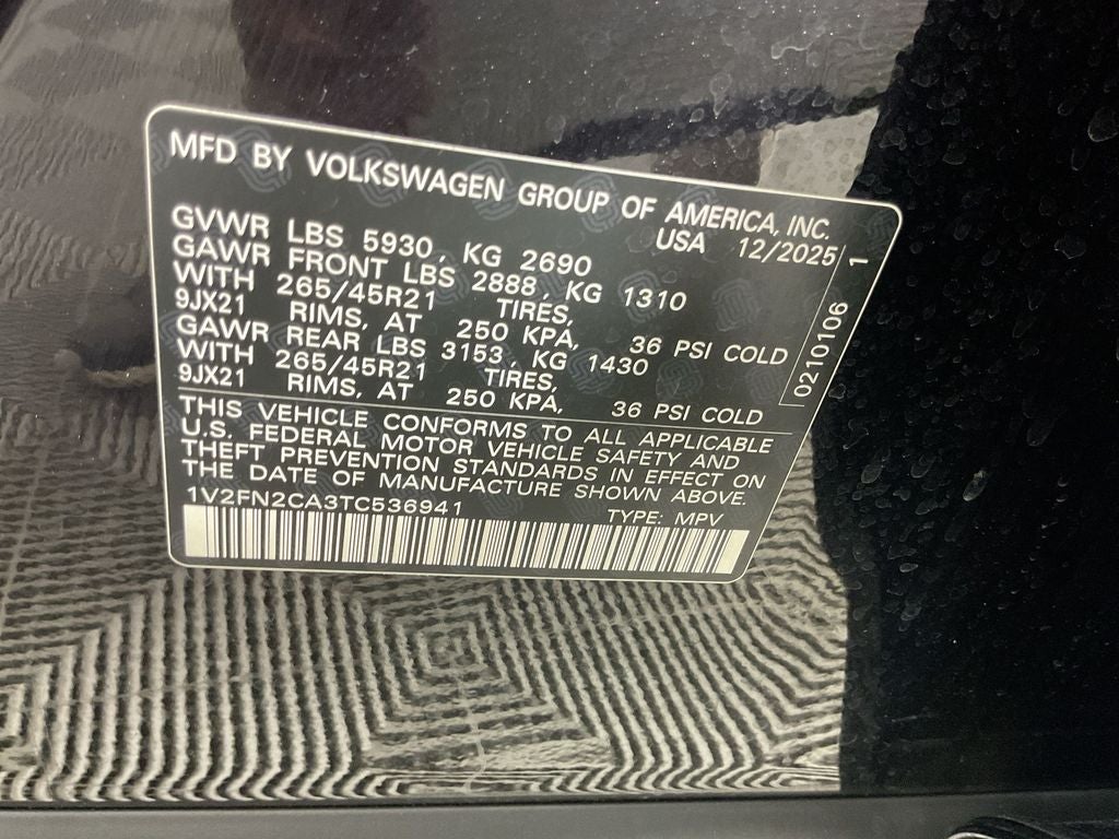 2026 Volkswagen Atlas 2.0T SEL Premium R-Line