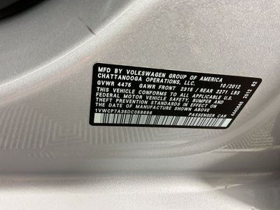 2013 Volkswagen Passat 2.5 SEL Premium
