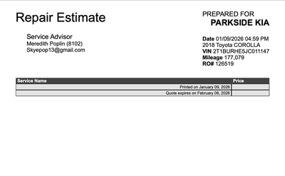 2018 Toyota Corolla LE