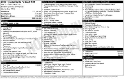 2017 Hyundai Santa Fe Sport 2.0T