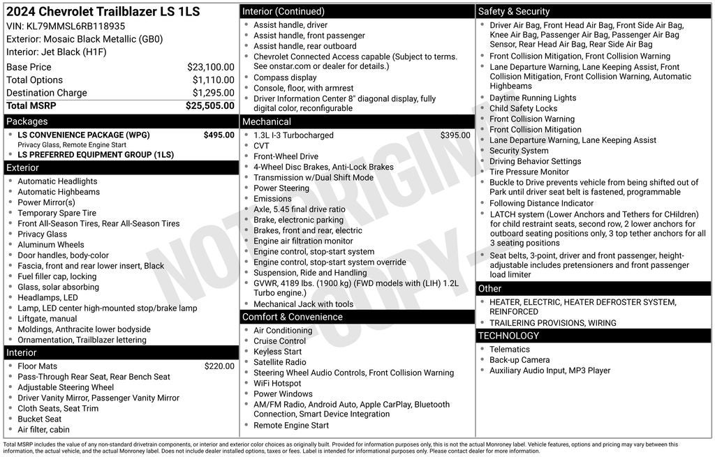 2024 Chevrolet TrailBlazer LS