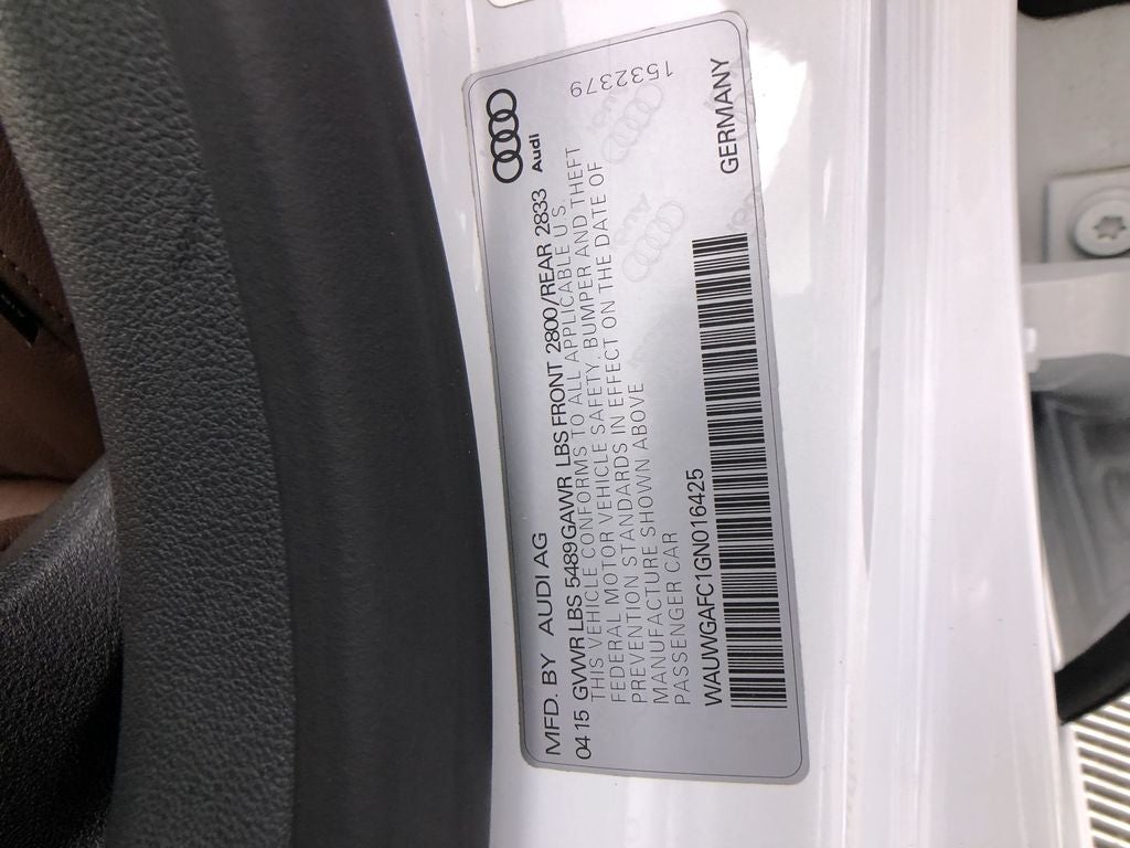 2016 Audi A7 3.0T Premium Plus quattro